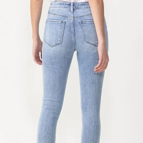 NWT Lovervet Full Size Talia High Rise Crop Skinny Jeans - Picture 3 of 3